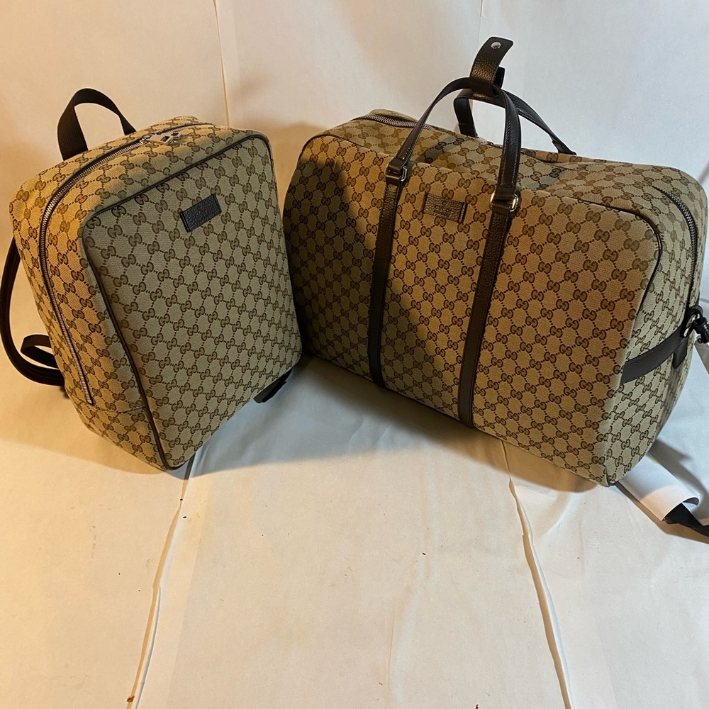 New 100% Authentic Gucci Duffle O Bag W/ Square Book-bag w/ Bags & Dust Cover